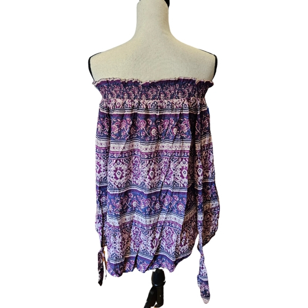 NWT - beachlunchlounge Off the Shoulder Blouse - Picture 6 of 10